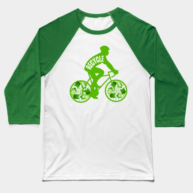 Recycling activist tshirt Baseball T-Shirt by Jam3x